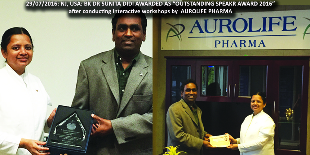 OUTSTANDING SPEAKER AWARD,NJ, USA