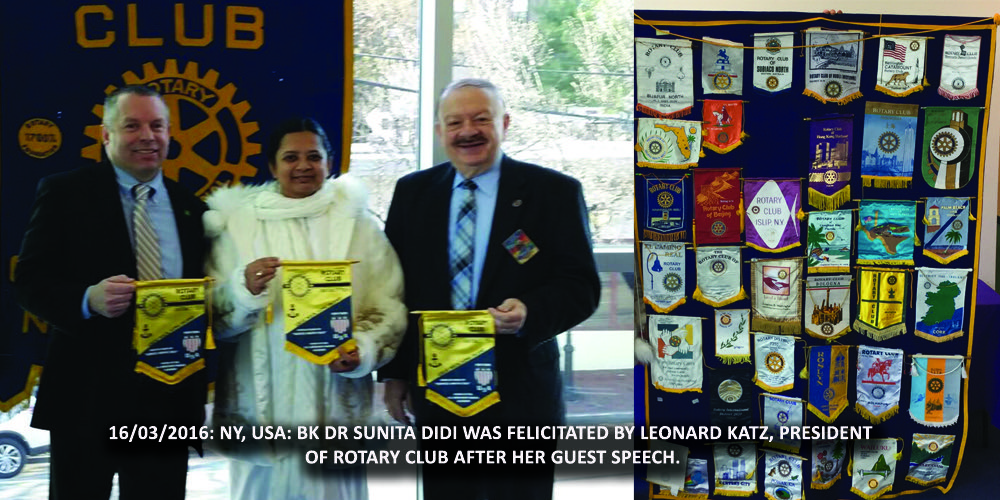 ROTARY CLUB, NY, USA FELICITATION