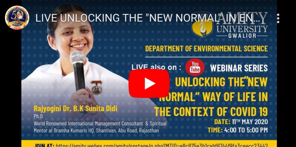 LiVE 11-05-20, 4.00pm:UNLOCKING THE “NEW NORMAL”* WAY OF LIFE IN CONTEXT OF COVID 19.